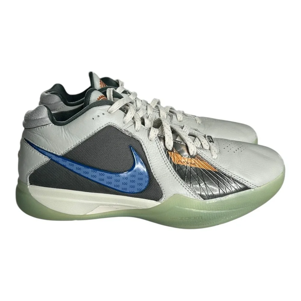 Nike Kevin Durant KD 3 Easy Money Silver Steam Blue Jay FJ0980-001 Sz US 9 Men